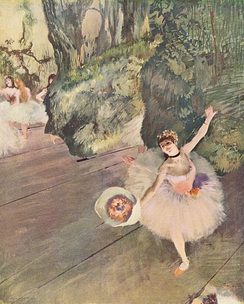 Dancer with a Bouquet of Flowers by Edgar Degas